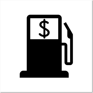 Expensive petroleum meme icon with white outline Posters and Art